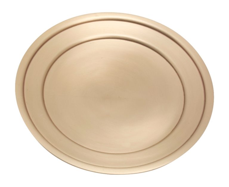 Kerzenhalter aus Messing – flache Platte, 11 cm