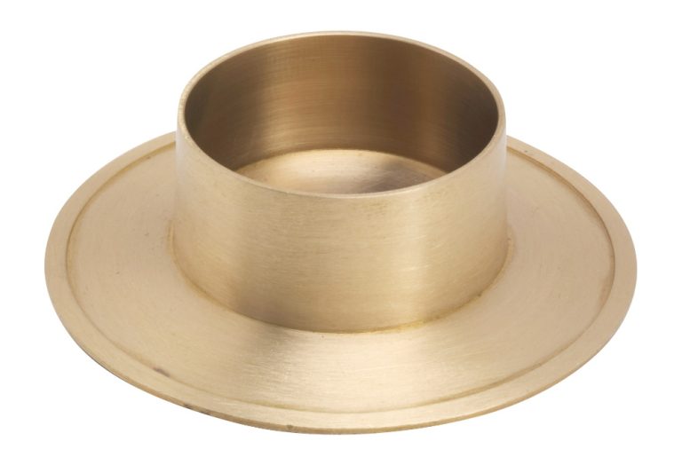 Kerzenhalter aus Messing – Schale mit Rand, Ø 5 cm