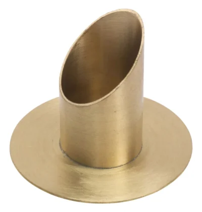 Kerzenhalter aus Messing – Schale mit Rand, schräg, Ø 3,5 cm