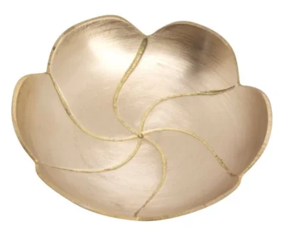 Kerzenhalter aus Messing – Lotusblume, 9,5 cm