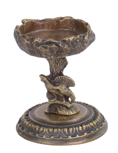 Metallkerzenhalter mit Auerhahn