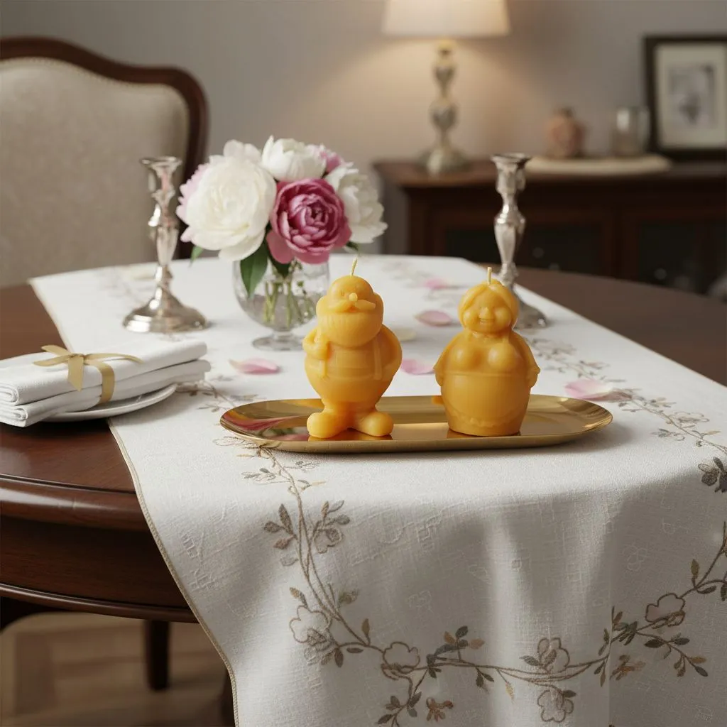 Bienenwachskerzen-Set „Liebe Großeltern" – Figuren Oma und Opa