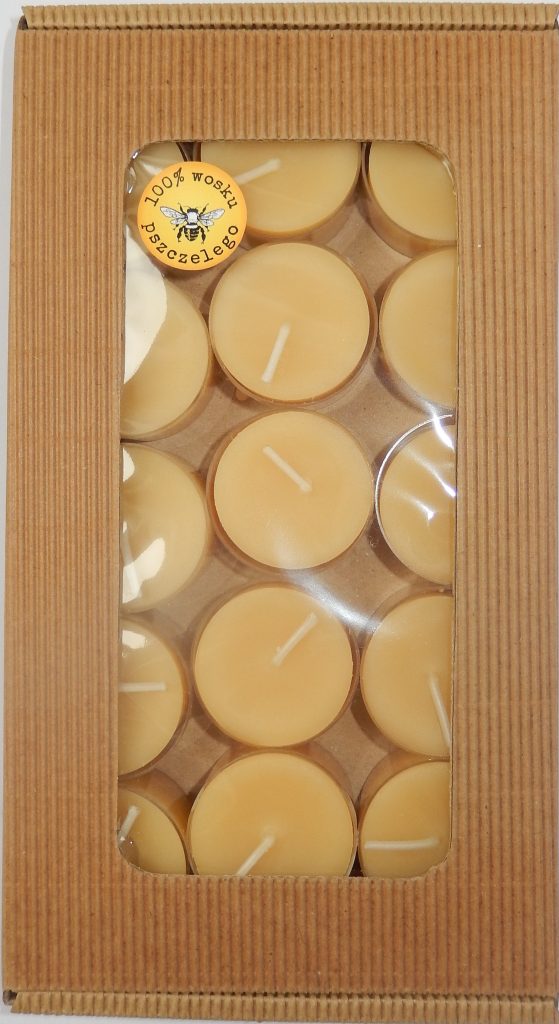 Teelichter in Kunststoffform aus Bienenwachs – 15 Stück
