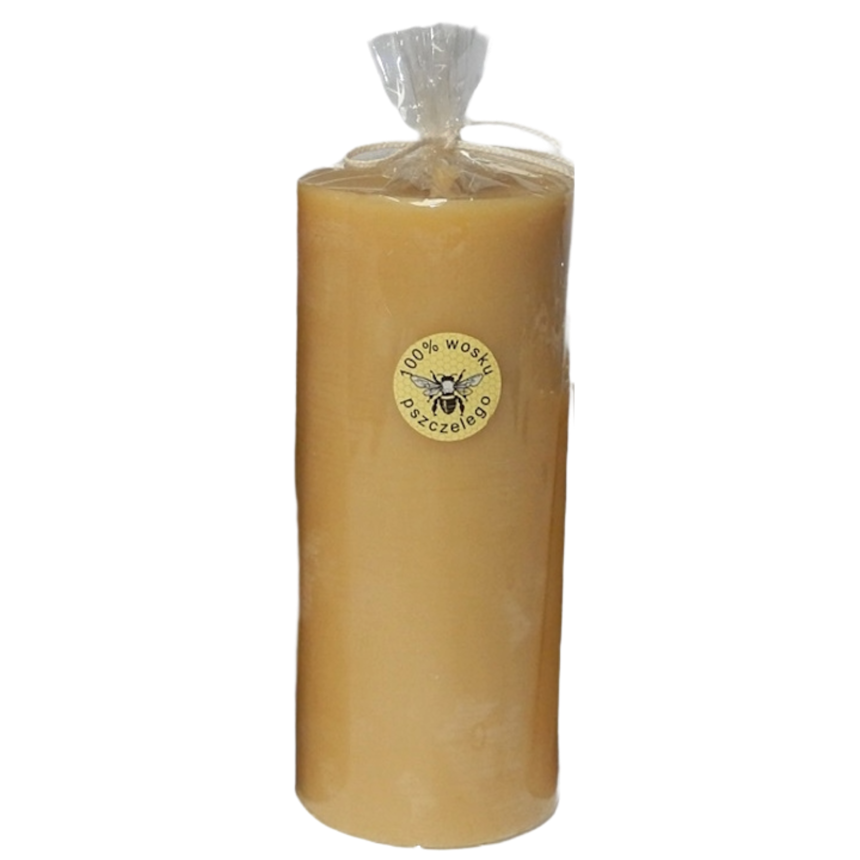 Retrokerze Nr. 7 aus Bienenwachs – 15 cm