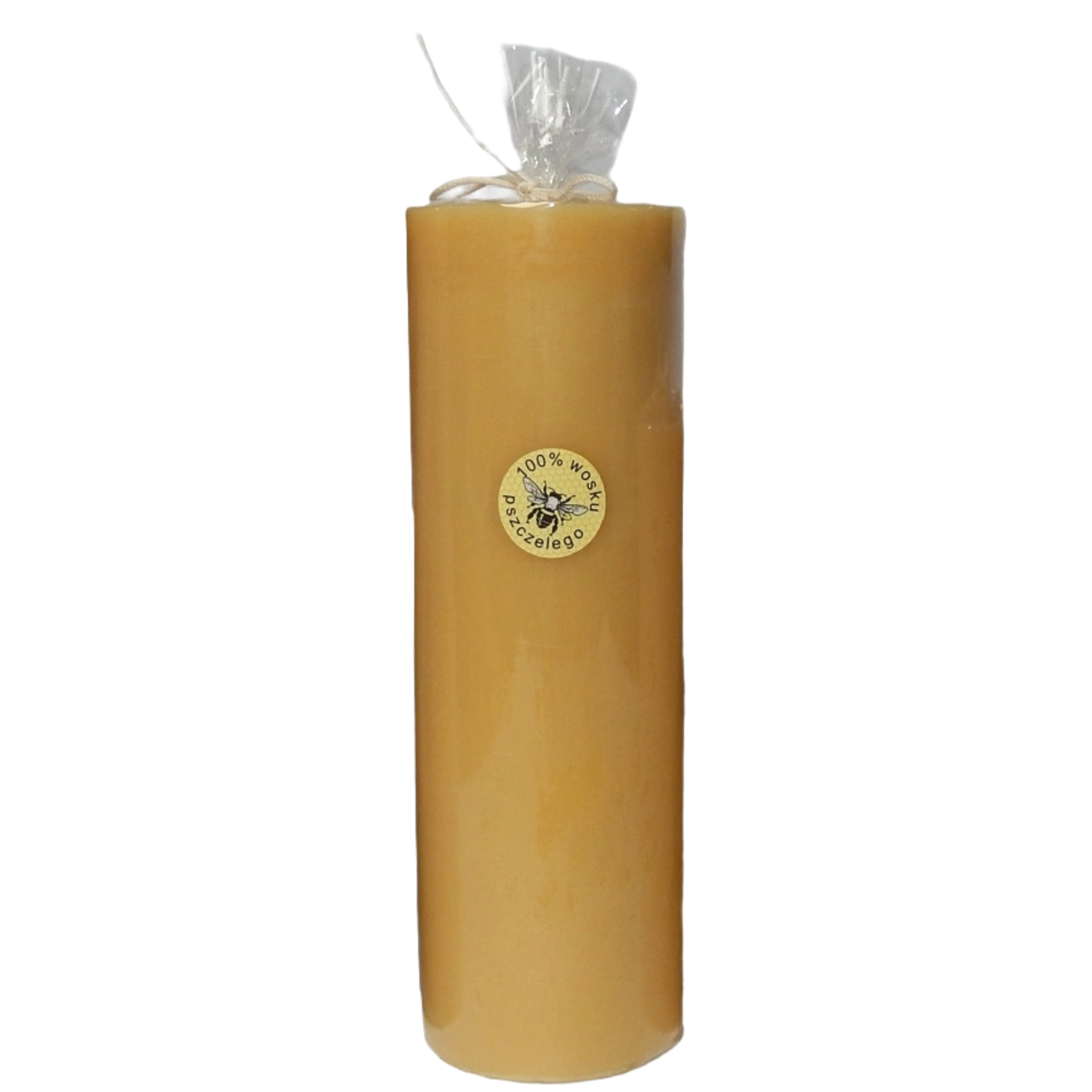 Retrokerze Nr. 7 aus Bienenwachs – 20 cm