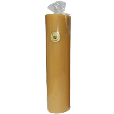 Retrokerze Nr. 7 aus reinem Bienenwachs – 25 cm