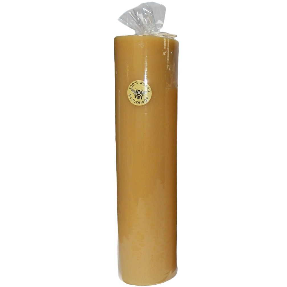 Retrokerze Nr. 7 aus reinem Bienenwachs – 25 cm