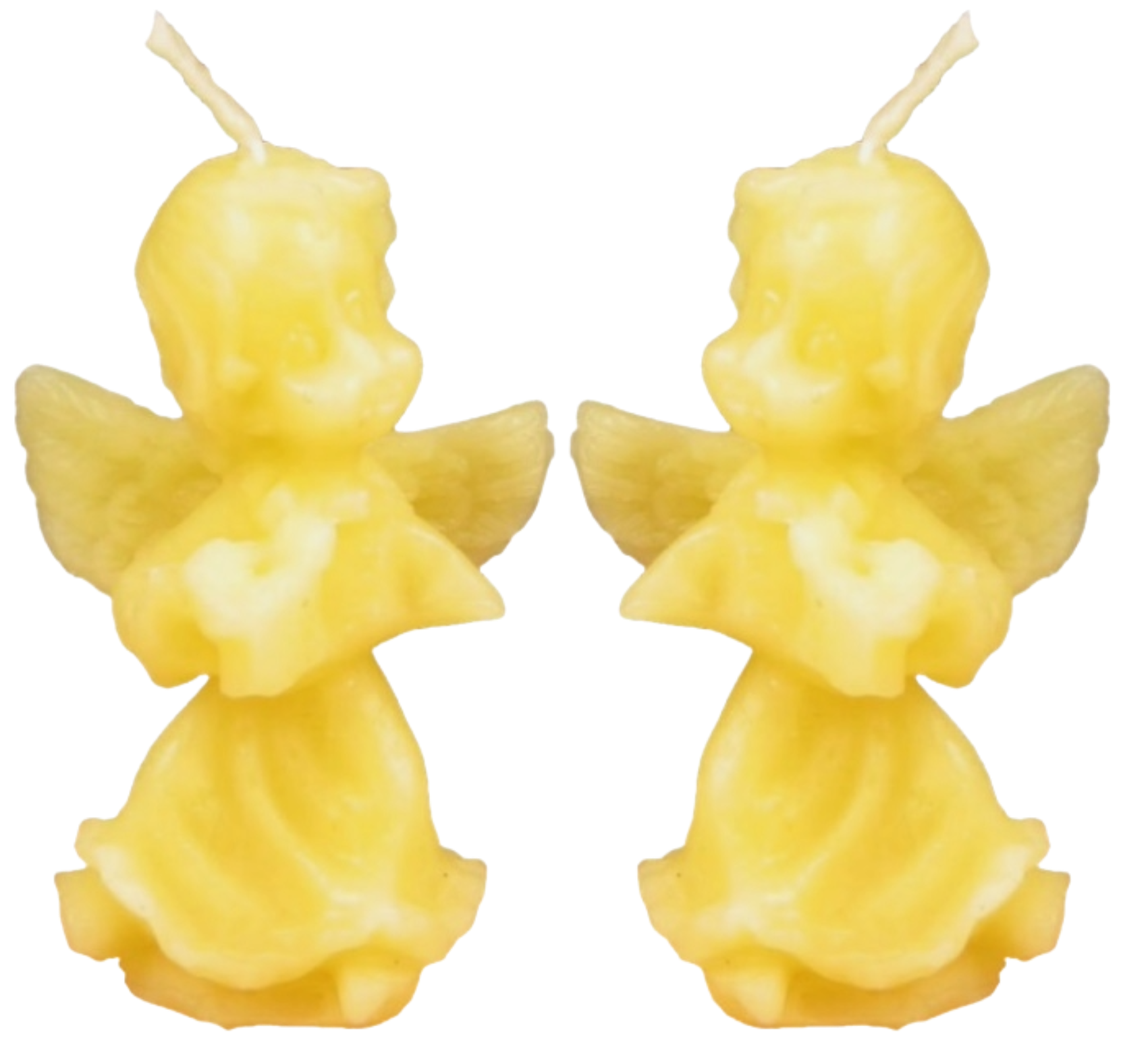 Kleiner Engel – Kerze aus Bienenwachs – 2 Stück