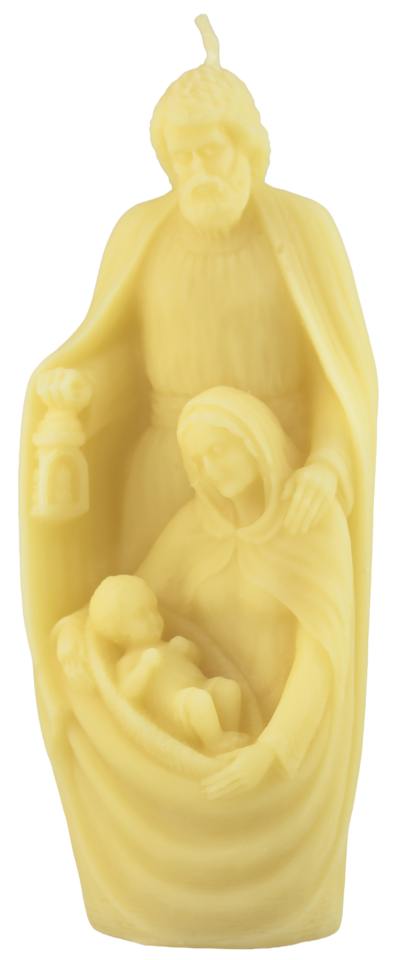 Krippe-Kerze aus Bienenwachs
