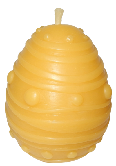 5 große Ostereier aus Bienenwachs