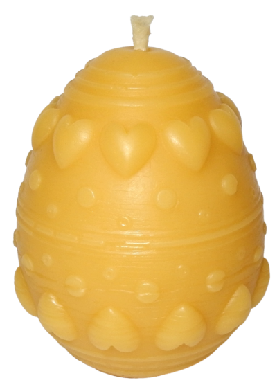 5 große Ostereier aus Bienenwachs