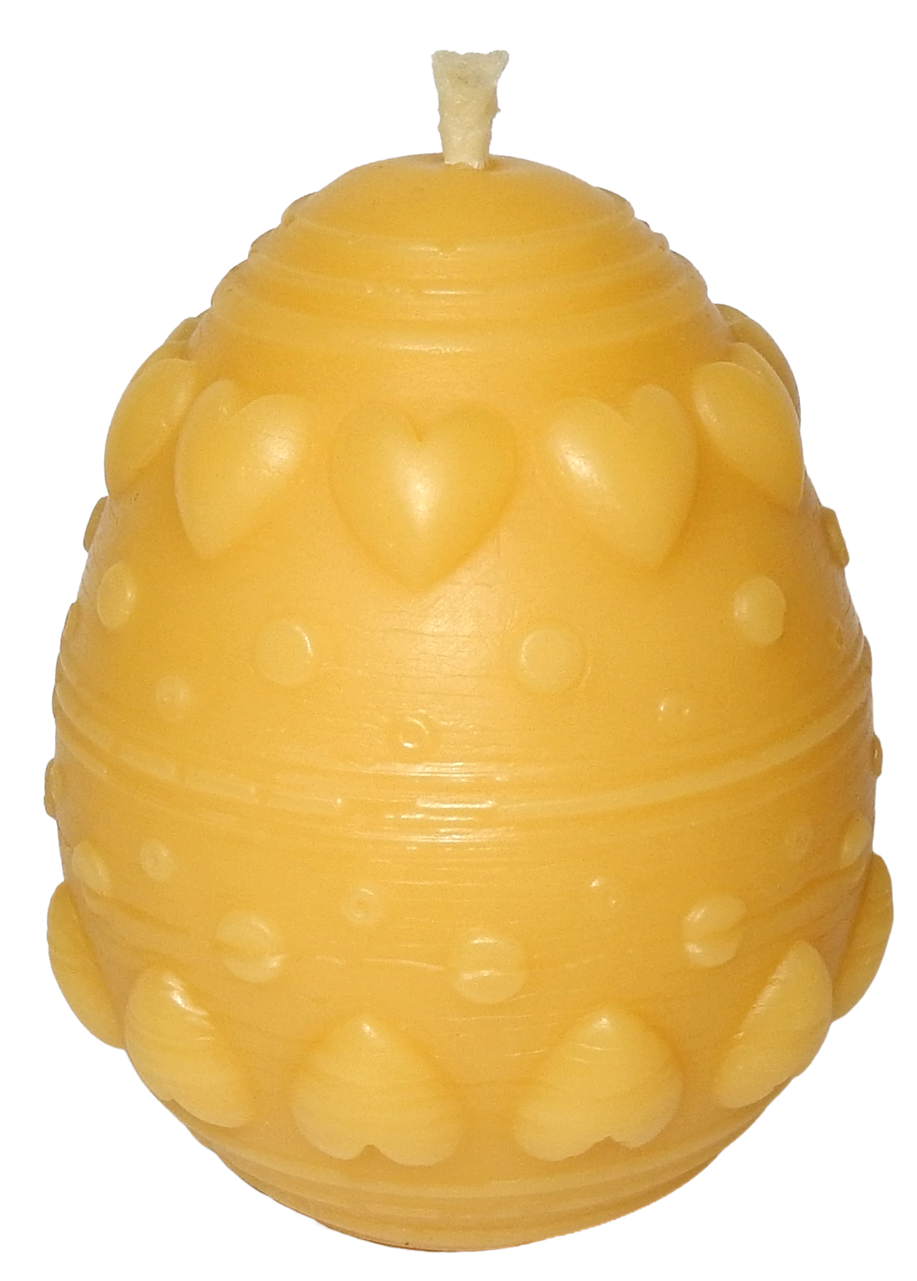 5 große Ostereier aus Bienenwachs