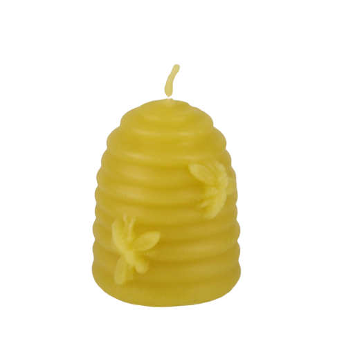 Kleiner Bienenstock – Kerze aus Bienenwachs