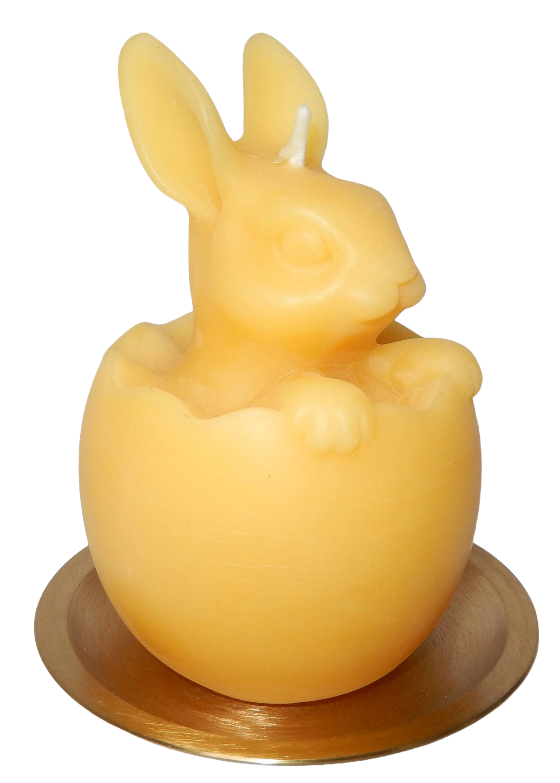 2 Osterkerzen XXL – Hasen im Ei – 100% reines Bienenwachs